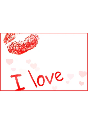 Фоторамка для влюблённых с поцелуем